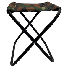 鋼管口袋摺疊椅 600D牛津布 小款 承重約80公斤, 迷彩, 1個