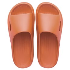 厚底室內拖鞋，EVA材質，一雙, 240mm, 陽光橘, 1組