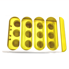 抽屜式雞蛋收納盒 PP材質, 黃色, 1個