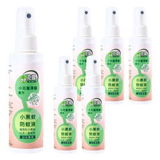 克蠓 小黑蚊防蚊液 幼兒適用, 天然對抗小黑蚊 一般蚊蟲也適用, 80ml, 6瓶