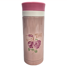 Hello Kitty 凱蒂貓 真空隨手杯 304不鏽鋼內膽, 玫瑰, 200ml, 1個