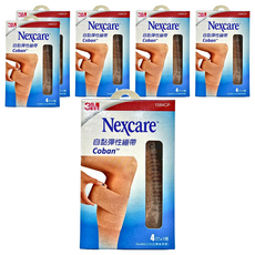 3M Nexcare 自黏彈性繃帶 1584CP 4吋, 6捲, 1捲