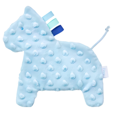 Fees BEBE 逗趣響紙造型安撫巾, 小馬 藍色, 1條