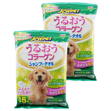 JOYPET 寵倍家 膠原蛋白乾洗巾 30*40cm/25入 中大型犬用, 15張, 2包