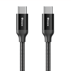 Biaze 畢亞茲 PD100W Type-C 鋁合金編織充電傳輸線 支持PD30W快充, 1.2m, 黑色, 1條