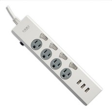 MAX STAR 太星電工 速充寶3.5A 3USB四開四插電腦線, 過載保護, 1.8m, 1個