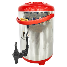 WORTH IT 渥思 日式不鏽鋼保溫茶桶 10L 台灣製, 櫻桃紅, 1桶