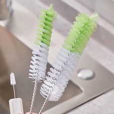 三合一保溫瓶蓋刷 壺嘴刷 杯蓋清潔刷 3入組 13.5 x 2.4cm, 1組