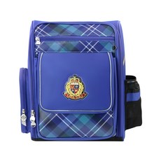 UnMe 寶格新麗曲線護脊減壓書包 輕盈的 貴氣典雅 防刮防水面料, 寶藍格, 1個, 38 x 27 x 12cm