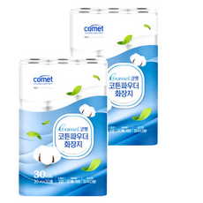 comet Cotton Powder 捲筒衛生紙, 30m, 30捲, 2包
