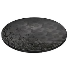 蛋糕底盤 8吋(20cm) 無邊 黑底, 1個
