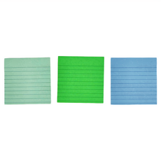 3M Post-it 利貼 100%環保再生紙橫格便條紙 101 x 101mm 70張, 藍綠色系, 3本, 1盒