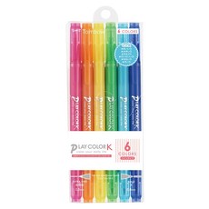 Tombow 蜻蜓牌 PLAY COLOR 雙頭彩色筆K, GCF-611A, 6支