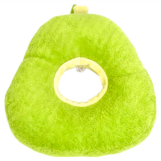 JUNGLE MONSTER 寵物防舔圈, 舒適柔軟材質, 梨型造型設計, 雙面使用, L 30.5 x 26cm, 酪梨款, 1個