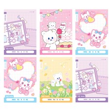 morning glory 小學1-2年級國語10格筆記本4款 + 隨機出貨2入組, 1組, B