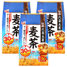 OSK 六條麥茶, 日本原裝進口, 香甜甘口, 即泡即飲, 7g, 56包, 3袋