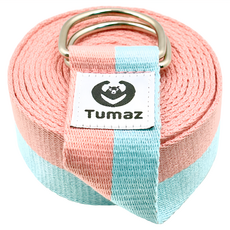 Tumaz 月熊 瑜珈伸展帶 堅固耐用, 粉青雙壁, 300cm, 1條