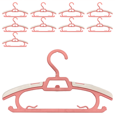 bebehome 多功能可伸縮兒童衣架, 粉色, 1組