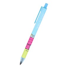 Sun-star metacil light knock 按壓式金屬可擦永恆鉛筆 史努比小屋 卡通印花版 適合快速寫作和長時間專注創作, 1支, 黑色