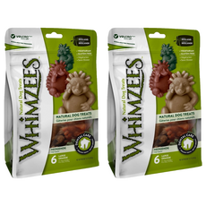 WHIMZEES 唯潔 刺蝟造型 18~27公斤大型犬適用 6支裝 減少牙菌斑和牙垢 清新口氣 幫助清潔牙齒間隙, 潔牙骨, 360g, 2包