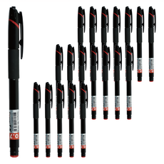 TEMPO 節奏牌 中性筆 0.7mm GL-107 20支, 紅色, 1盒