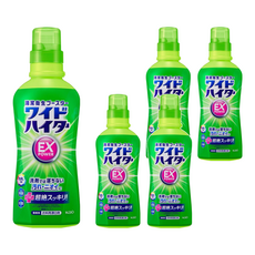 Kao 花王 Wide Haiter 彩色衣物可用EX漂白劑漂白水 560ml/瓶, 漂白去漬消臭三效合一, 5瓶