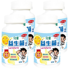 good Life 得意人生 兒童益生菌嚼錠 含乳鐵蛋白, 60顆, 800mg, 4罐