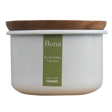 HARIO 好璃奧 Bona琺瑯保鮮罐100 BCN-100-W, 1個