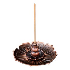 富山香堂 催財聖物 納福臥香 Set 2 + 福祿蓮花香座 十味中藥製作 除障, 205mm, 1組