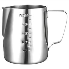 刻度咖啡拉花壺 大容量 600ml 優質不鏽鋼, 1個