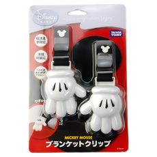 TAKARA TOMY Disney 米奇系列 嬰兒車用棉被夾 手掌型 Set, 2個