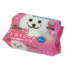 CONDOR 山崎小海豹地板抗菌乾拖30入裝，專為地板、瓷磚、榻榻米所設計，抗菌加工，兩面皆能使用，清潔吸附灰塵、毛髮, 30 x 20cm, 1包