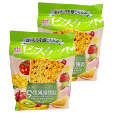日日旺 9果薄脆餅乾, 154g, 2包