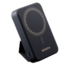 ADATA 威剛 磁吸式快充行動電源 10000mAh R100, 黑色, 1個