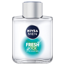 NIVEA 妮維雅 男士鬍後護膚乳液 Fresh Kick 薄荷&仙人掌水, 100ml, 1瓶