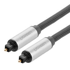UGREEN 綠聯 S/PDIF 數位光纖線, 1m, 灰黑色, 1條