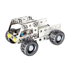 eitech 益智鋼鐵玩具 迷你卡車 C58, 德國學校核准組裝玩具教材, 鋼鐵色, 1個