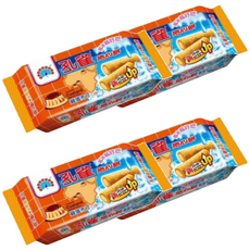 孔雀 乖乖 捲心餅 雞蛋布丁口味, 63g, 4包