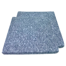 J&N 璞玉亞麻立體坐墊 藍色 2入組 可水洗, 55 x 55 x 5cm