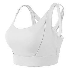 高強度集中美背運動內衣, XXL, 銀灰色