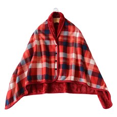 德利生活 多功能披肩蓋毯 - 柔軟親膚、經典格紋