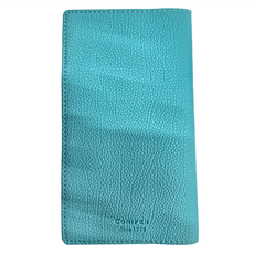 conifer 綠的事務 2025年48K柏金皮紋橫式週誌 100P FSC無酸紙, 碧海藍色, 1個