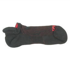 SPIRIT 跑步踝襪(壓縮/除臭)-女款, M(22~25cm), 黑紅色