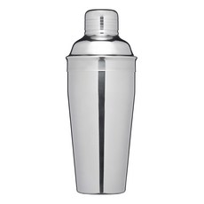 Kitchen Craft 雙層不鏽鋼雪克杯, 500ml, 鏡面不鏽鋼, 內有濾孔設計, 1個, 銀色