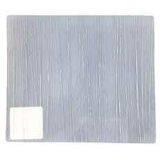 modern-twist 經典餐墊 食用級環保矽膠 (無孔+無菌表面), 白底銀紋, 40.6 x 35.5cm, 1個