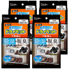 ST 雞仔牌 備長炭吸濕脫臭 鞋櫃用, 95g, 4包