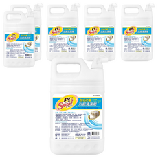 毛寶S 除垢防霉浴廁清潔劑 花果香，植物性中性配方，低敏不刺激, 4kg, 6瓶