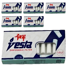 千輝 vesta 香菸濾嘴 有效過濾焦油 降低吸菸危害, 長, 6盒