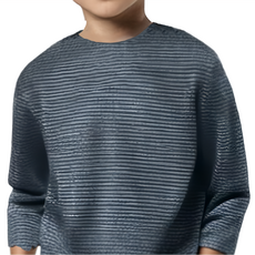 Meet Warm 單向導濕保暖發熱衣 童圓領 SGS認證, #8, 淺灰色