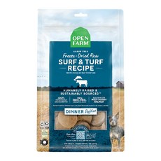 OPEN FARM 犬用凍乾生食餐, 1包, 海陸牛鮭主食肉餅, 297g